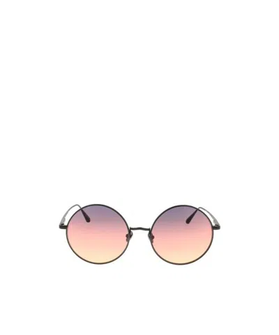 Linda Farrow Oval Frame Sunglasses