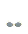 Linda Farrow Oval Frame Sunglasses