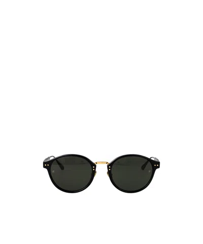 Linda Farrow Oval Sunglasses In Multi