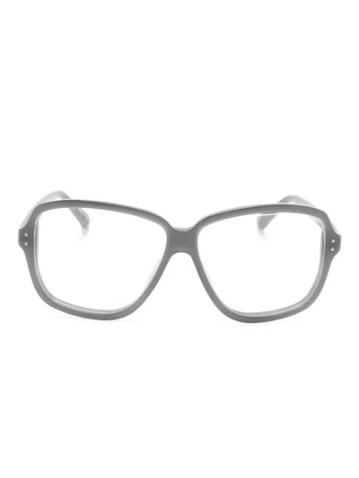 Linda Farrow Oversize-frame Glasses In Neutral