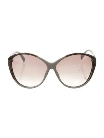 Pre-owned Linda Farrow Oversize Gradient Sunglasses In Gray