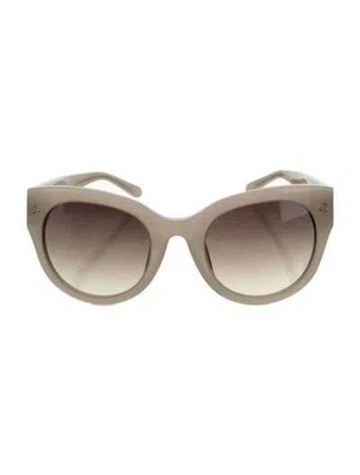 Pre-owned Linda Farrow Oversize Gradient Sunglasses In Neutral