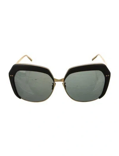 Pre-owned Linda Farrow Oversize Tinted Sunglasses In Multi
