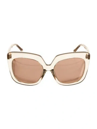 Pre-owned Linda Farrow Oversize Tinted Sunglasses W/ Tags In Neutrals