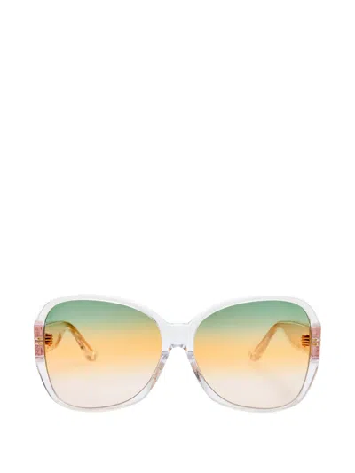 Linda Farrow Oversized-frame Sunglasses In Multi
