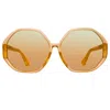 Linda Farrow Paloma Hexagon Sunglasses In O
