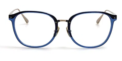 Linda Farrow Park Lfl1483 C5 Men's Glasses Blue Size 52 - Free Lenses - Blue Light Block Available