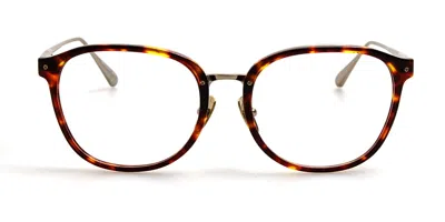 Linda Farrow Park Lfl1483 C6 Men's Glasses Tortoiseshell Size 52 - Free Lenses - Blue Light Block Available In Red
