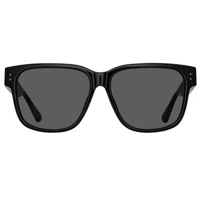 Linda Farrow Perry D-frame Sunglasses In Bl
