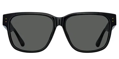Linda Farrow Perry Lfl1429 C5 Men's Sunglasses Black Size 61