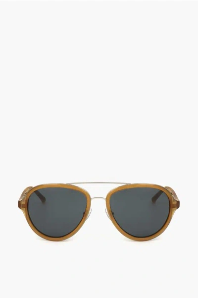 Linda Farrow Phillip Lim Aviator Sunglasses With Metal Bridge