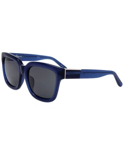 Linda Farrow Phillip Lim By  Men's Pl51 55mm Sunglasses In Blue