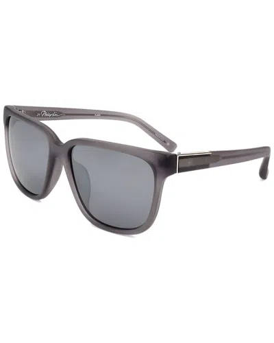 Linda Farrow Phillip Lim By  Men's Pl85 60mm Sunglasses In Black