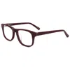 Linda Farrow Phillip Lim Unisex Opticals In Burgundy