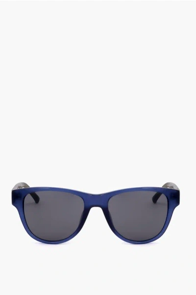 Linda Farrow Phillip Lim Wayfarer Sunglasses With Animal Patterned Detail