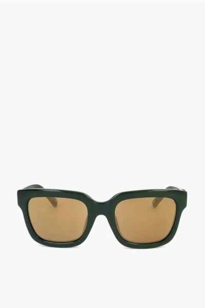 Linda Farrow Phillip Lim Wayfarer Sunglasses With Plastic Frame In Green