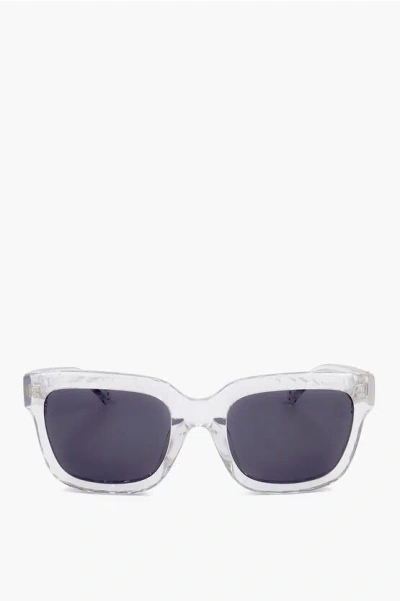 Linda Farrow Phillip Lim Wayfarer Sunglasses With Transparent Frame In Neutral