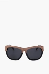 Linda Farrow Phillip Lim Wayfarer Sunglasses With Wood Effect Detail