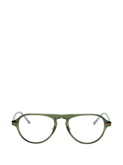 Linda Farrow Pilot-frame Glasses In Green