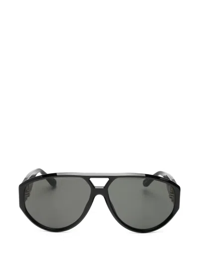 Linda Farrow Portia Geometric-frame Sunglasses In Gray