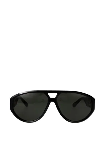 Linda Farrow Portia Geometric Sunglasses In Black