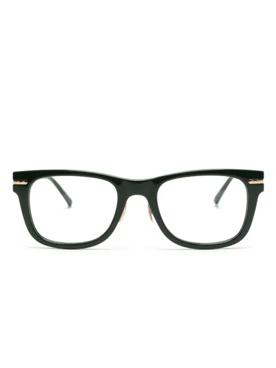 Linda Farrow Portico D-frame Glasses In Grün