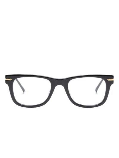 Linda Farrow Portico Square-frame Glasses In Schwarz