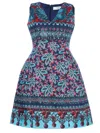 Linda Farrow Printed Lantern Dress In Multi