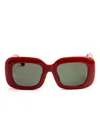 Linda Farrow Rectangle-frame Sunglasses