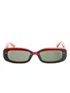 Linda Farrow Rectangle-frame Sunglasses