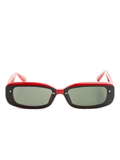 Linda Farrow Rectangle-frame Sunglasses