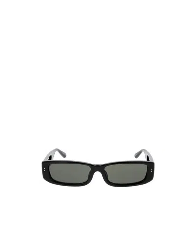Linda Farrow Rectangle Frame Sunglasses In Gray