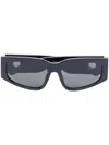 Linda Farrow Rectangle-frame Tinted Sunglasses In Schwarz