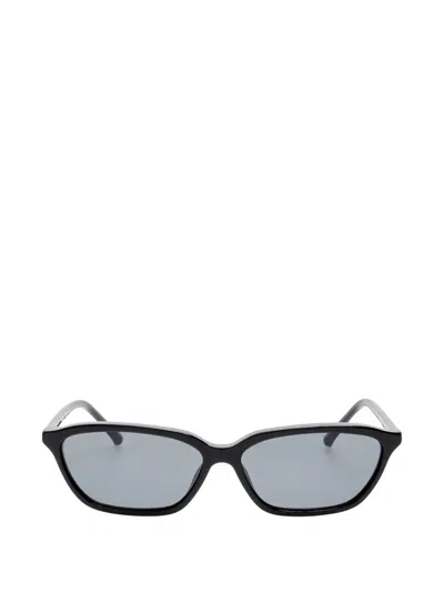 Linda Farrow Rectangle-frame Sunglasses In Black