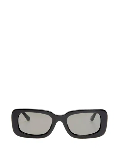 Linda Farrow Rectangle-frame Sunglasses In Black