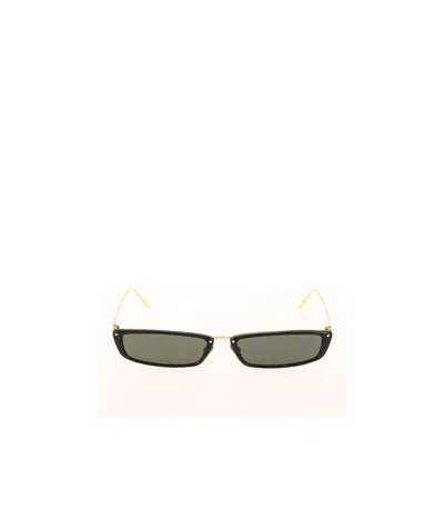 Linda Farrow Rectangular Frame Sunglasses In Multi
