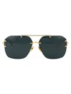 Linda Farrow Reyner Titanium Sunglasses In Green