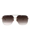 Linda Farrow Reyner Navigator-frame Sunglasses In Brown