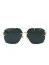 Linda Farrow Reyner Titanium Sunglasses In Gold