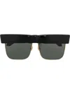 Linda Farrow Rosalie Square-frame Sunglasses In Black