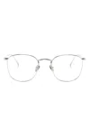 Linda Farrow Round-frame Metal Glasses In Silver