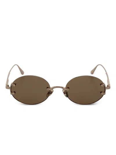Linda Farrow Round-frame Sunglasses