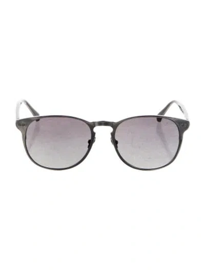 Pre-owned Linda Farrow Round Gradient Sunglasses