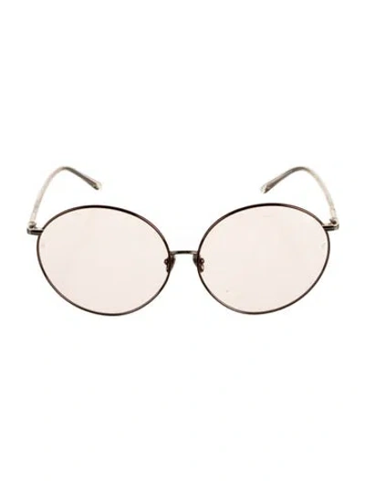 Pre-owned Linda Farrow Round Tinted Sunglasses W/ Tags In Pink