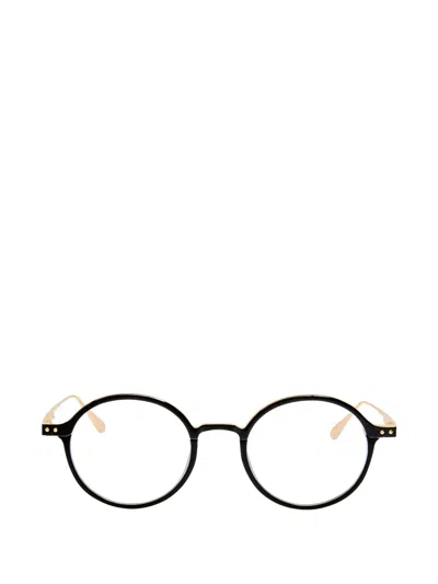 Linda Farrow Round-frame Glasses In Black