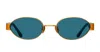 Linda Farrow Sadie - Yellow Gold / Aqua Sunglasses In Multi