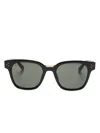 Linda Farrow Sanchez Square-frame Sunglasses In Black