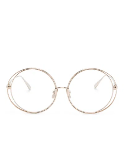 Linda Farrow Selene Glasses In 金色