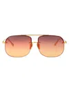 Linda Farrow Seren Sunglasses In Pink