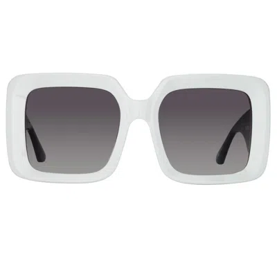 Linda Farrow Shelly Oversized Sunglasses In